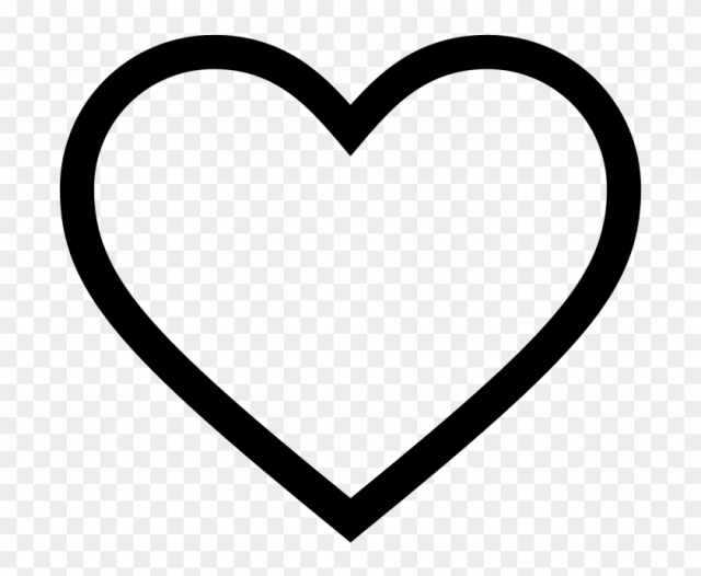 File - Ei-heart - Svg - Love Heart Outline Tattoo