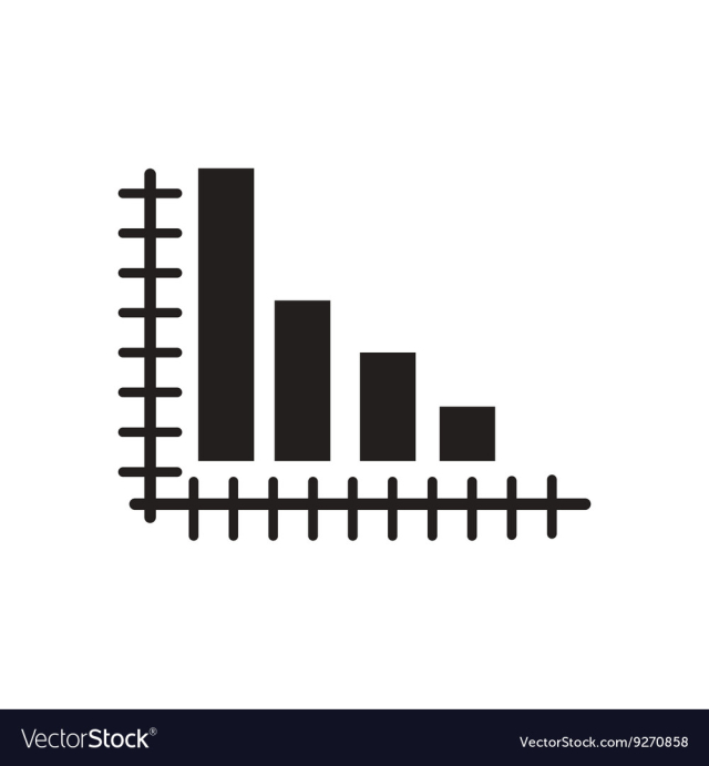 Free flat icon in black and white economic graph vector image nohat cc