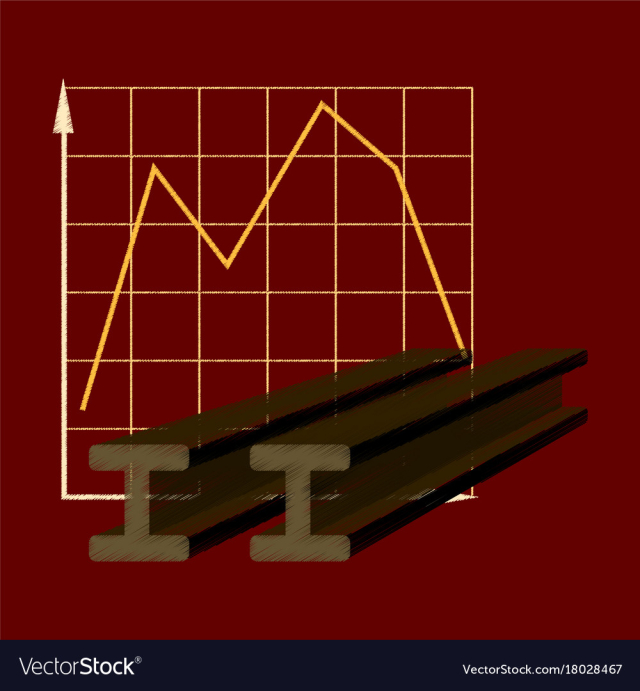 Free flat shading style icon falling graph vector image nohat cc