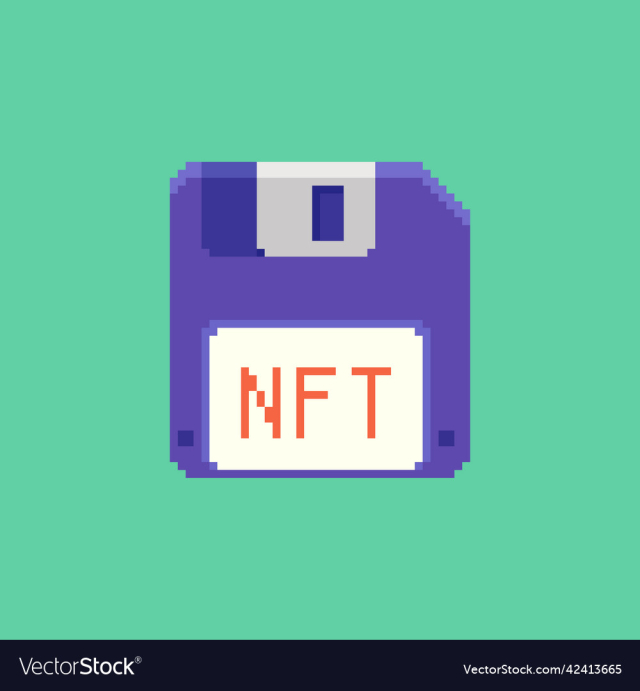 floppy disk labeled nft or non-fungible token