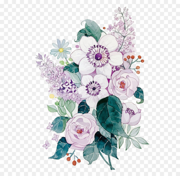 Floral design Flower Watercolor painting - Vector watercolor flower