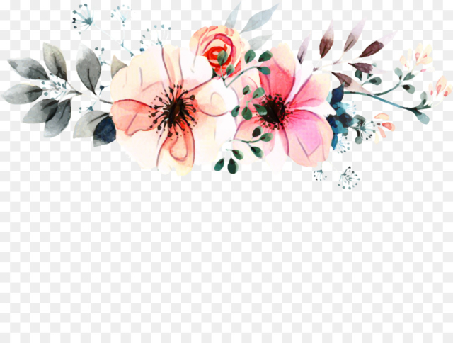 Flower, Watercolor Painting, Flower Bouquet, Pink PNG