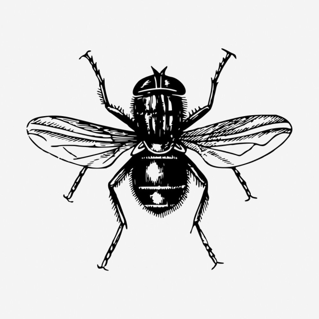 Fly drawing, vintage insect illustration. | Free Photo - rawpixel