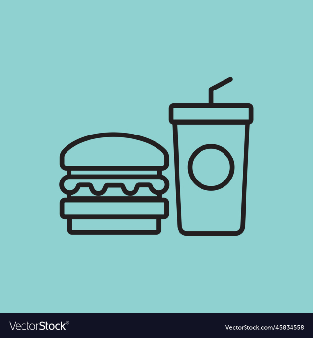 food and drink line icon
