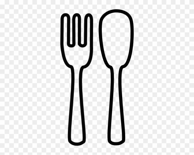 Free: Fork And Spoon Clip Art Spoon And Fork Clipart Clipart ..., حجم الصورة 640x511