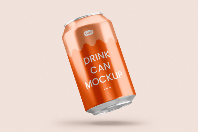 Free Aluminium Can Mockup