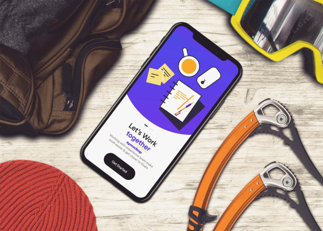 Free Black iPhone Mockup - Graphicfolks