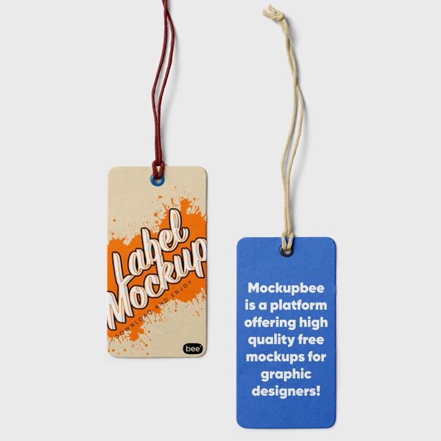 Free Double Label Mockup