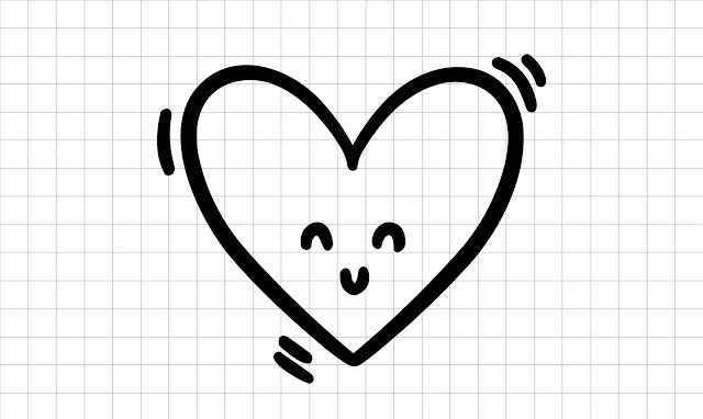 Free download Hand drawn love heart svg | love outline svg