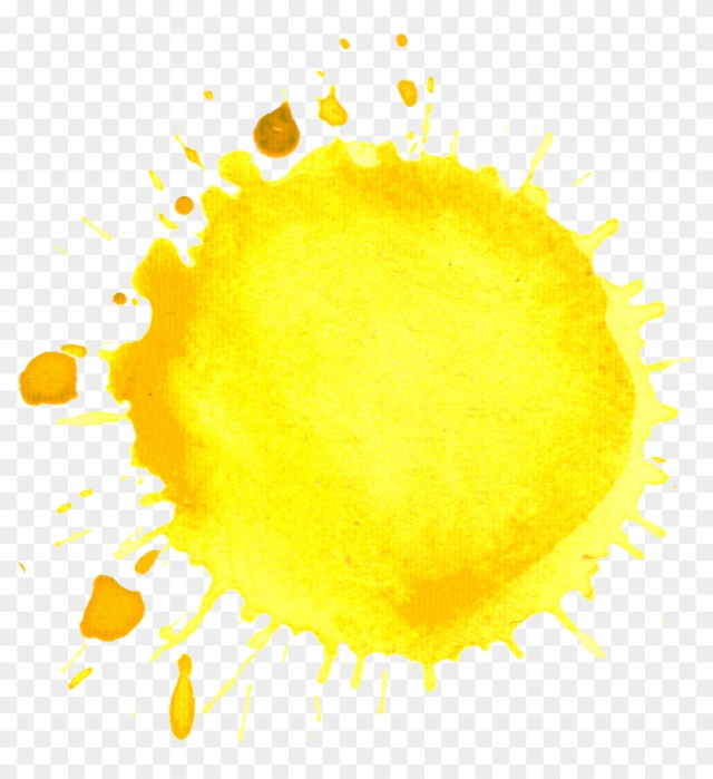 Free Download - Watercolor Yellow Splash Png