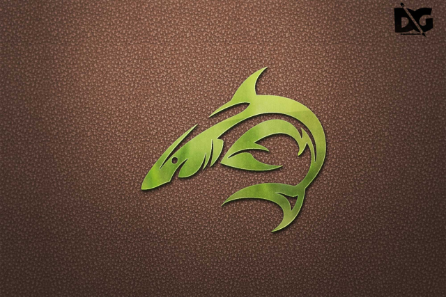 Free Green PSD Logo Mockup