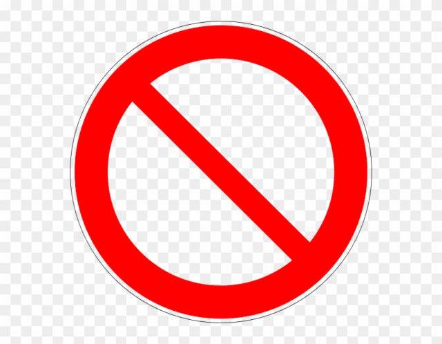 Free Icons Blank Not Allowed Sign Image - Icono Prohibido Png