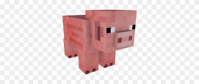 Free - Minecraft Pig Clipart
