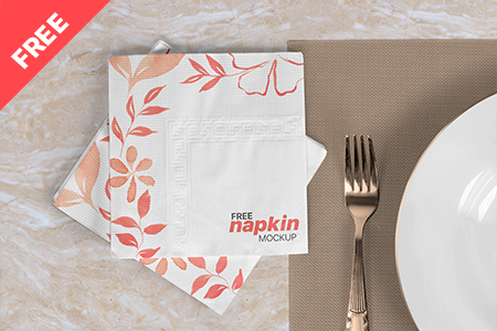 Free Napkin Mockup free free hpkin mockup