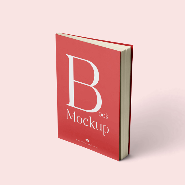 Free Perspective Book Cover Mockup