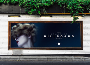 Free Roadside Advertisement Billboard Mockup PSD 2018 roadside billboard mockup