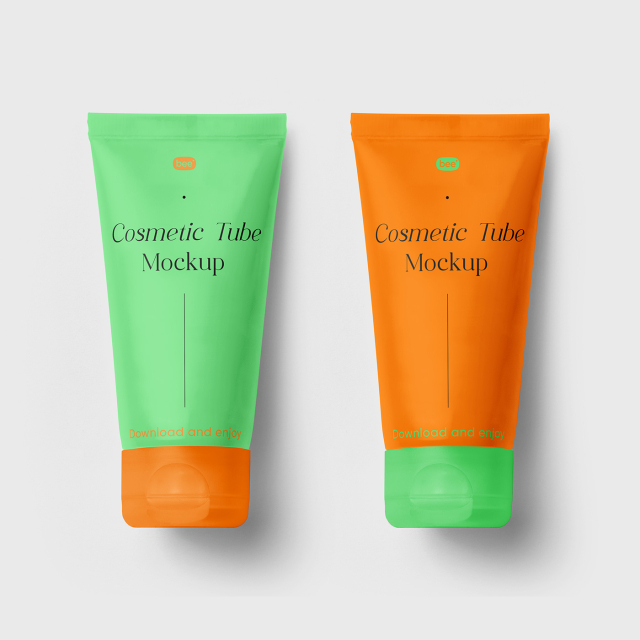 Free Small Cosmetic Tube Mockups