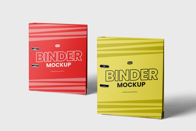 Free Standing Binder Mockups