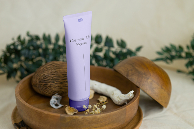 Free Standing Cosmetic Tube Mockup