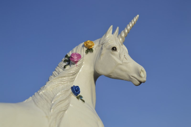 Free white unicorn statue image, | Free Photo - rawpixel