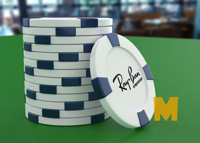 Gambling Chip Logo Mockup