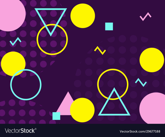 geometric pop cheerful seamless pattern texture