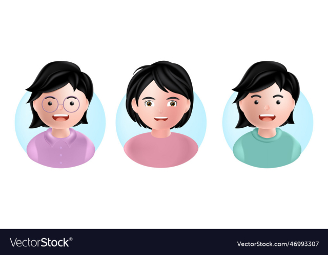 girl cute 3d cartoon avatar