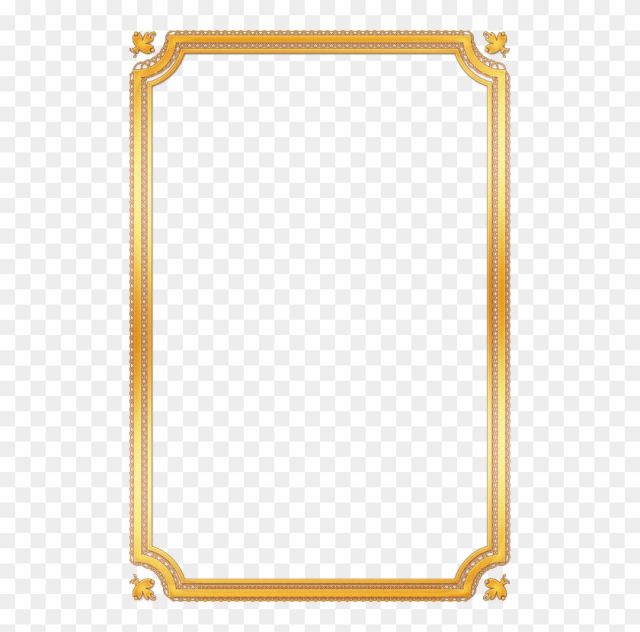 Gold Frame Png - Square Gold Frame Png