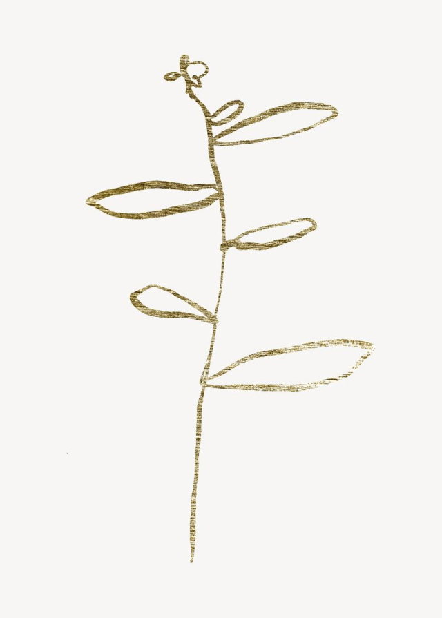 Gold leaf, botanical glittery design | Free Photo - rawpixel