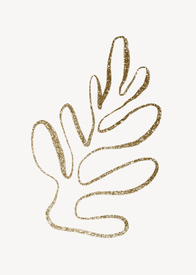 Gold leaf, botanical glittery design | Free Photo - rawpixel