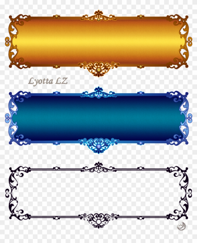 Golden Border Png - Png Border Design Gold