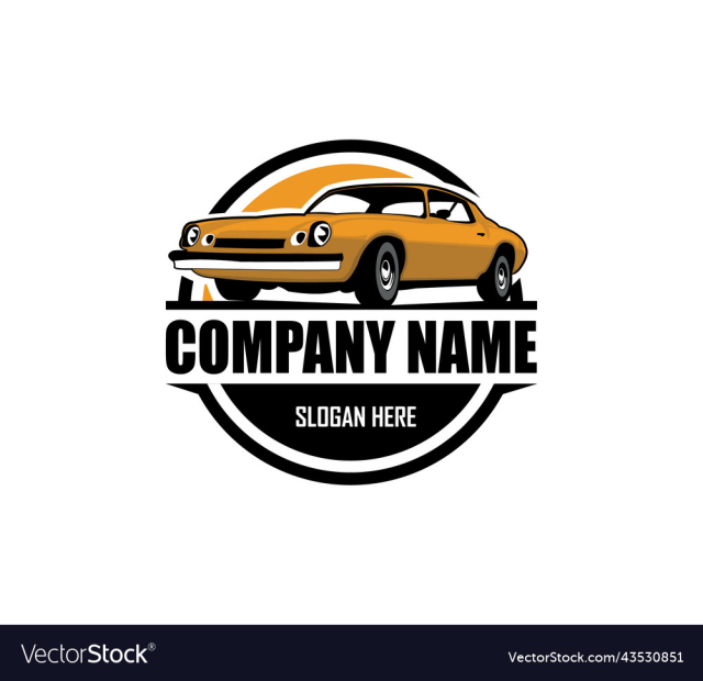 graphic design of an american muscle car