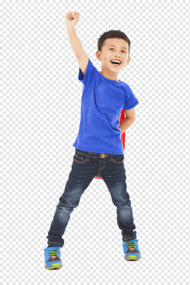 graphy Child Superhero, child, tshirt, blue, child png