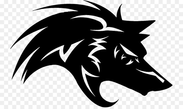 Gray wolf Black wolf Logo - wolf vector 