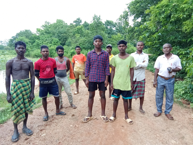 Group of Young Men in Rural India