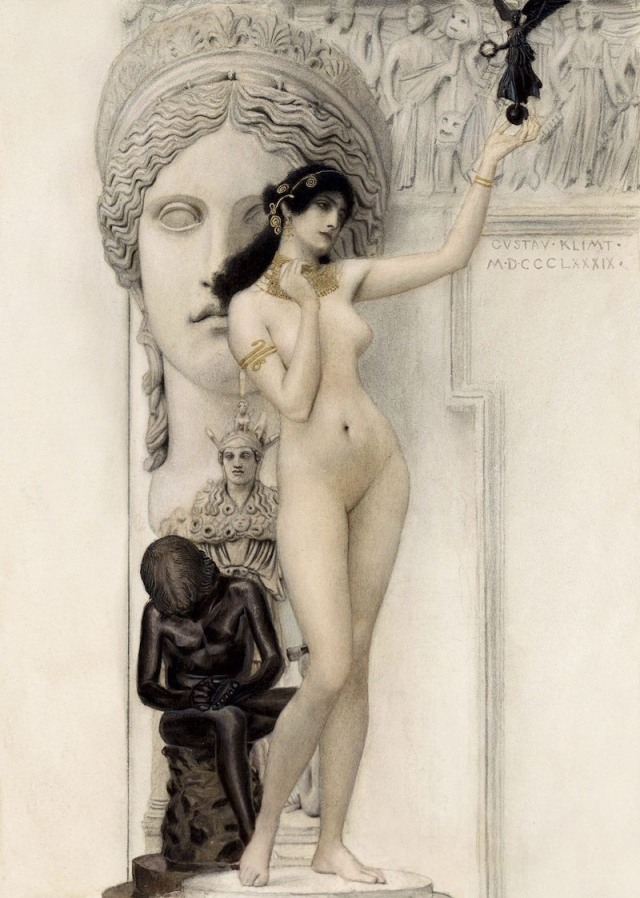 Gustav Klimt's Allegory of Sculpture | Free Photo Illustration - rawpixel