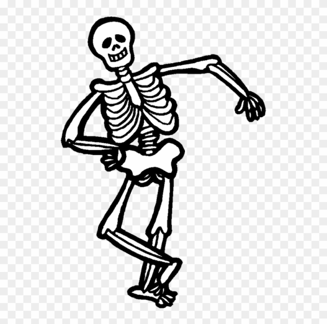 Halloween Human Skeleton Clip Art - Halloween Skeleton