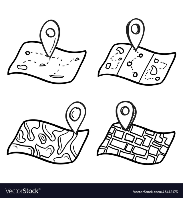 hand drawn location icon
