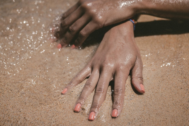 Hands with fingernails painted pink | Free Photo - rawpixel