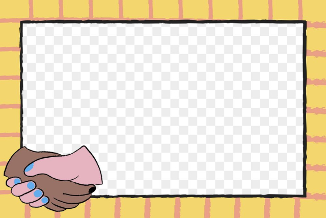 Handshake doodle png frame background, | Free PNG Sticker - rawpixel