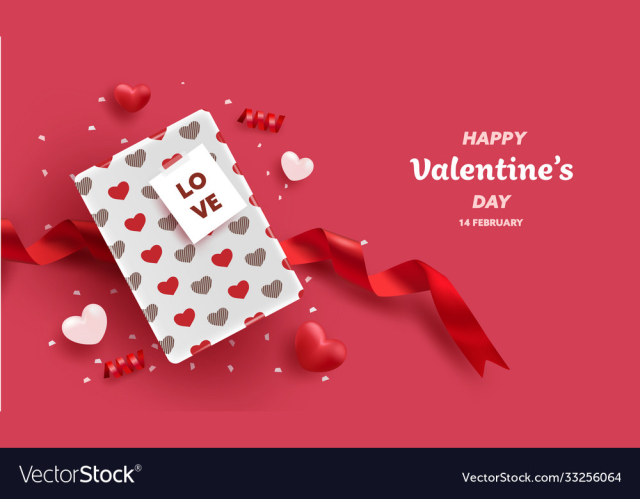 happy valentine day background or banner