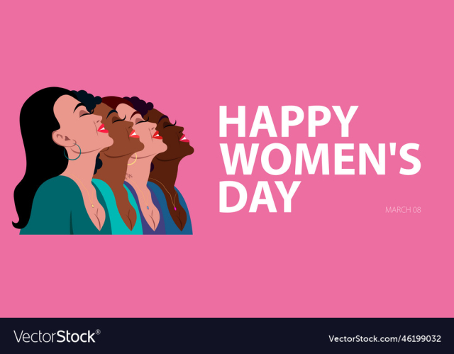 happy womens day march 8 female faces