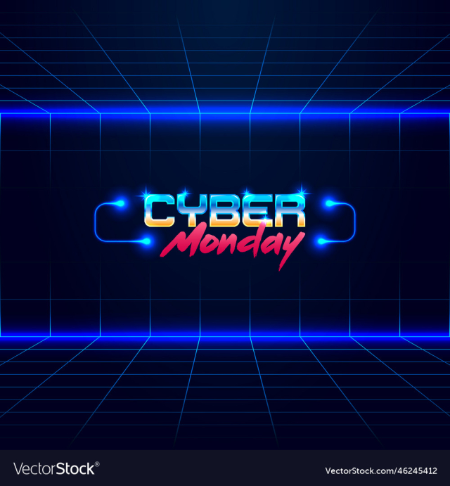 headline signboard text cyber monday