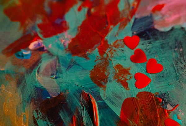 Heart foil confetti