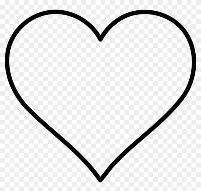 Heart Outline By Spacefem - Heart Outline Png