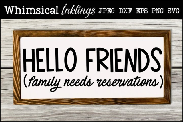 Hello Friends SVG