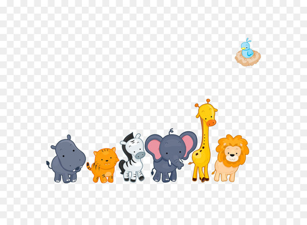 Hippopotamus Cartoon Animal Illustration - cartoon animals 