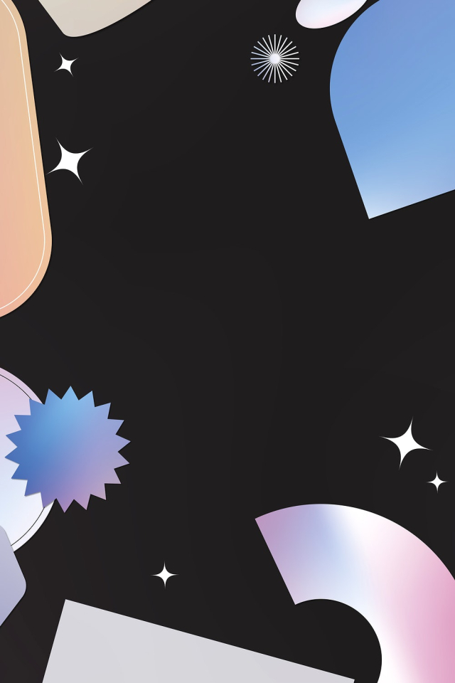 Holographic frame background, geometric shapes | Free Vector - rawpixel