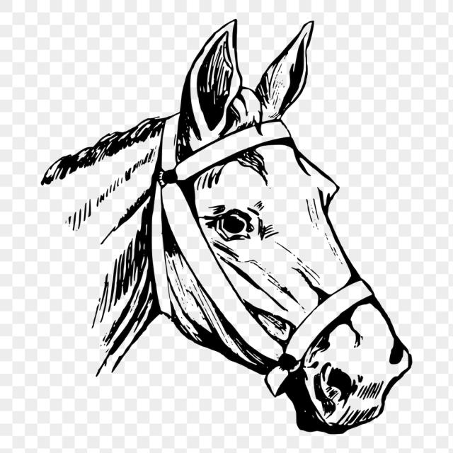 Horse head png sticker, vintage | Free PNG - rawpixel