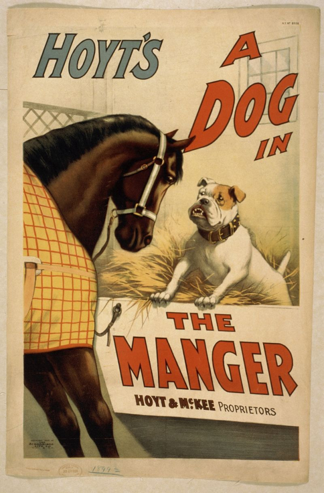 Hoyt's A dog in the manger | Free Photo - rawpixel